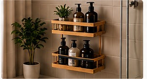 AI-generated product image for Bamboo Shower Caddy
